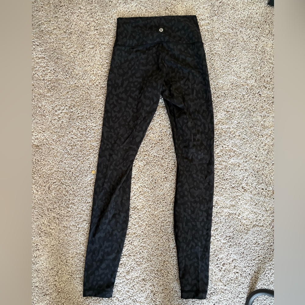 lululemon athletica Black Patterned Leggings